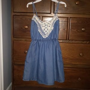 Cotton sundress (denim look)